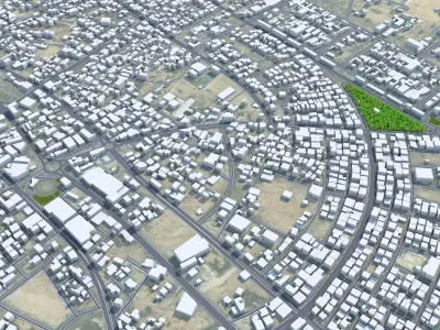 Al Qurayyat Saudi Arabia Low-poly 3D model