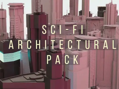 SCIFI Architectural Pack 3D model