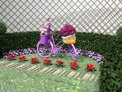 Garden Bicycle 50s 3D model