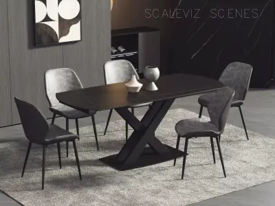 Dining Room Interior 221 3D model