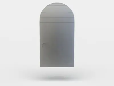 Window wooden Low-poly 3D model