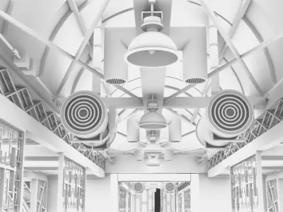 greenhouse building 3D model