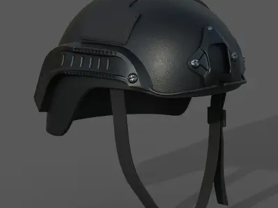 Helmet military combat soldier armor  Low-poly 3D model