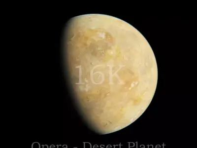 Opera - Desert Planet Textures 16K 3D model