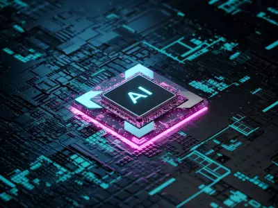 Artificial Intelligence AI Chip Computer Processor 3D model