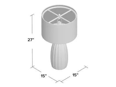 Ripley 27 Table Lamp - 4 colour 3D model