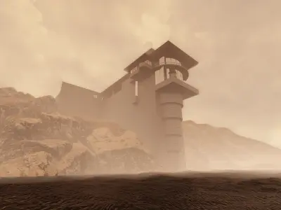 Cliffside Retreat- Modern Mountaintop- Elevated Living 3D model