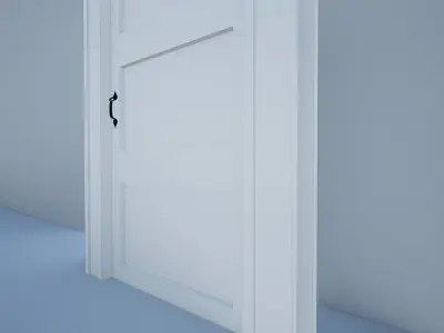Door with trim 3D model