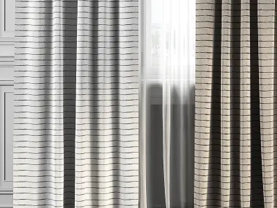 Curtain Set 158 3D model