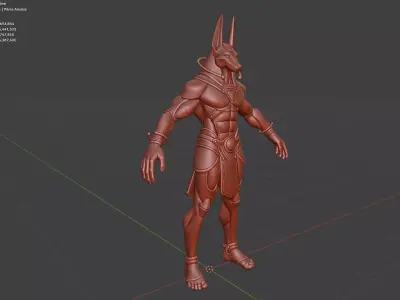 Prime Anubis High Poly 3D model