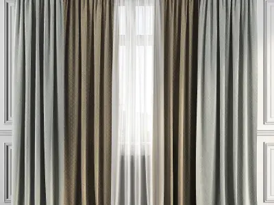 Curtain Set 110 3D model