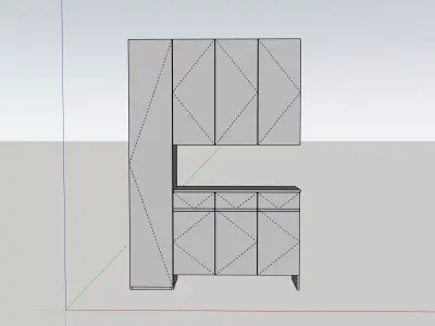 Sideboard wardrobe cabinet 3D model