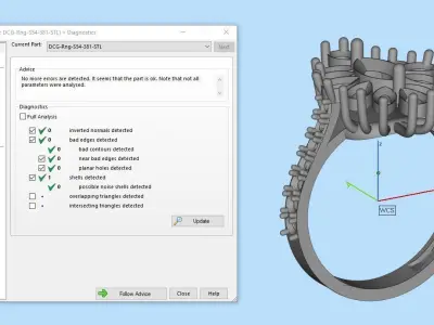 Jewelry ring 381 3D print model