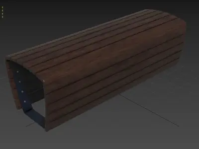 Bench  M13 Low-poly 3D model