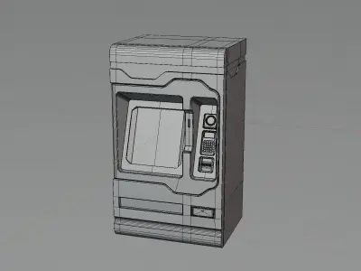 Automated Teller Machine Low-poly 3D model