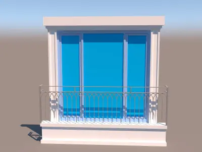 french window 3D model