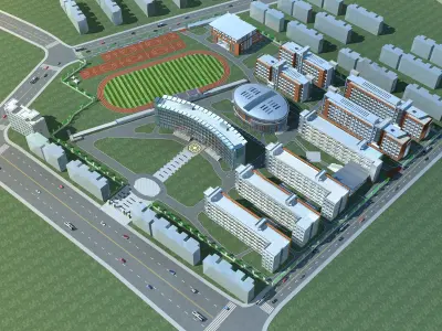 School Building Collection 50 items Vol2 3D model