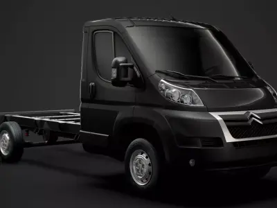 Citroen Jumper Chassis Truck Single Cab 3800WB 2014 3D model