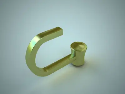 Furniture Door Handle Knob 3d model 24 Low-poly 3D model