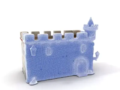 Medieval Stone Fortress model pack Low-poly 3D model purchase