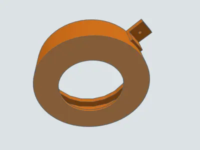 wall lamp support 3D print model