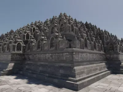Borobudur Temple 3D model
