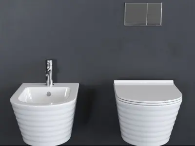 Catalano Classy Wall-hang WC Low-poly 3D model