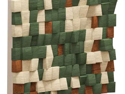 Contemporary Mosaic Wall Decor Low-poly 3D model