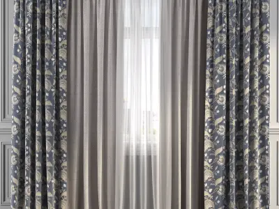 Curtain Set 210 3D model