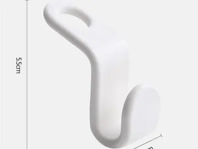 Space-saving Hanger Hook Coat Hook Plastic Free 3D print model