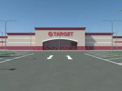 Target with Parking Lot 3D model