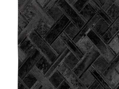  TIKA COWHIDE RUG black 3D model