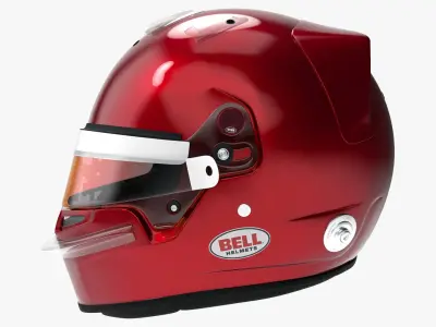  3D Bell HP-77 Style Racing Helmet 