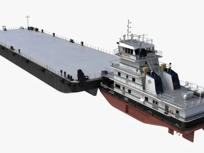  Pushboat with Pontoon B24 