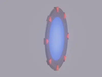 Stargate Low-poly 3D model
