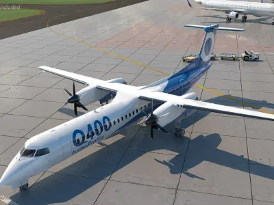 Bombardier Q400 NextGen Rigged 