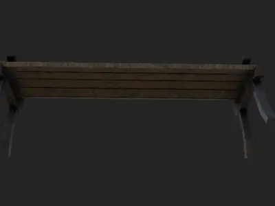 SubwayChair Old PBR 4K GameReady Low-poly 3D model