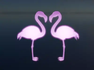 Flamingo Indirect Lighting 3D model