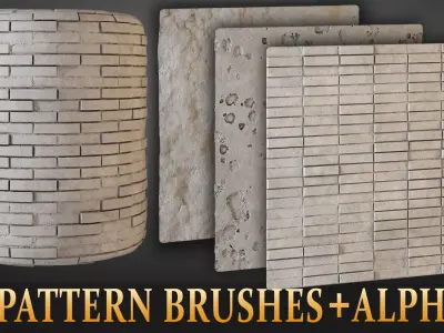 Cement And Brick Brushes Vol 01 Texture
