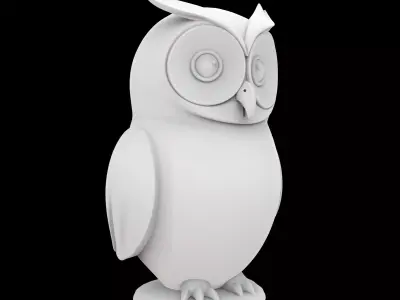 Cute Owl Figurine 3D Print Model 3D print model