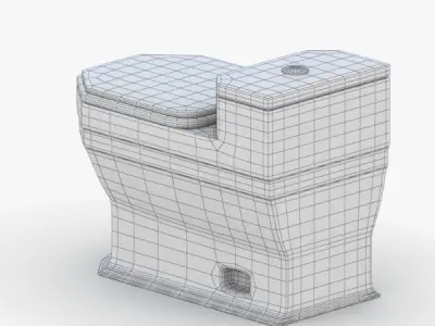 1532 - Toilet Low-poly 3D model