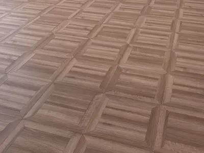 Parquet - Laminate - Wooden floor 2 in 1 Low-poly 3D model 34
