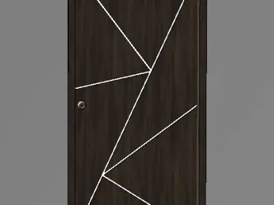 Door wood 3D model