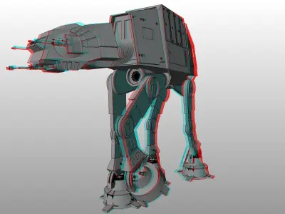 AT AT star wars at-at 3D print model