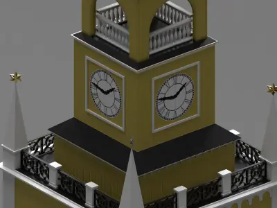 Amiralitetsklockstapeln - The Admiralty bell tower  3D model