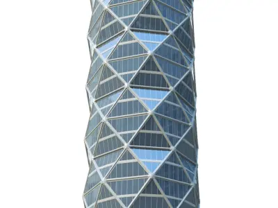 Skyscraper Low-poly 3D model