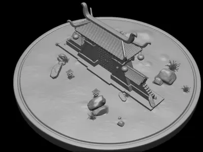 Chinese Gate 3D print model