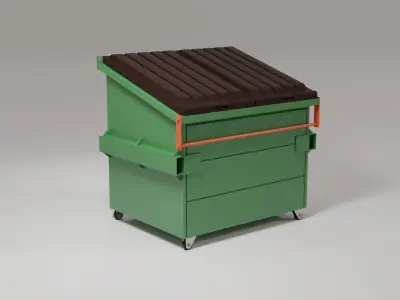 Dumpster - Trash Container 3D model
