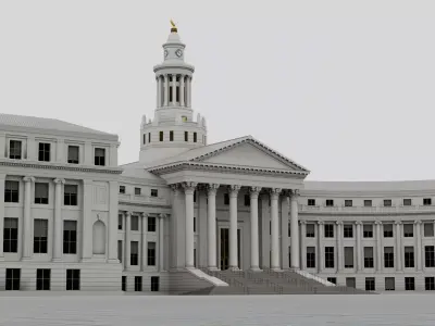 City Hall Premium Edition  Low-poly 3D model