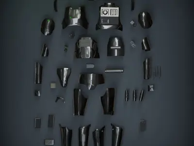 DEATH TROOPER ARMOR specialist armor included add e-11d rifle 3D print model
